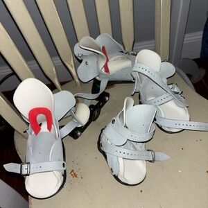 BABY  DOBBS  White Adjustable Shoes club foot